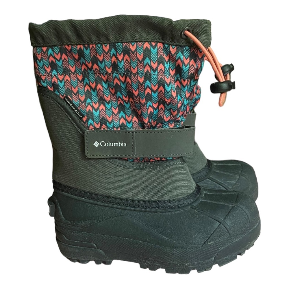 Columbia Kids Rain & Snow Boots - Green and Pink